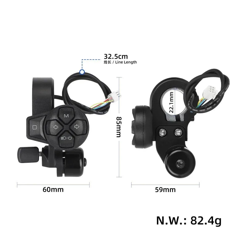 Ninebot ZT3 / MAX G3 / F3 Combination Switch – Indicators, Light & Bell